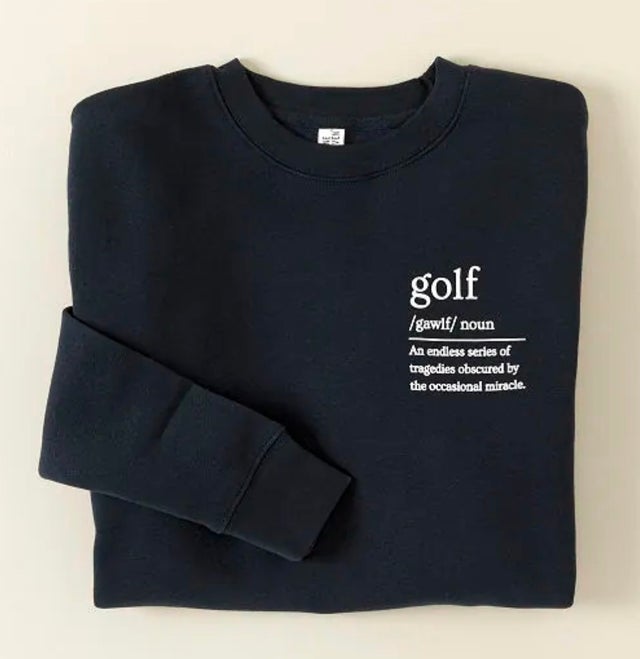 Uncommon Goods Funny Golf Sweatshirt