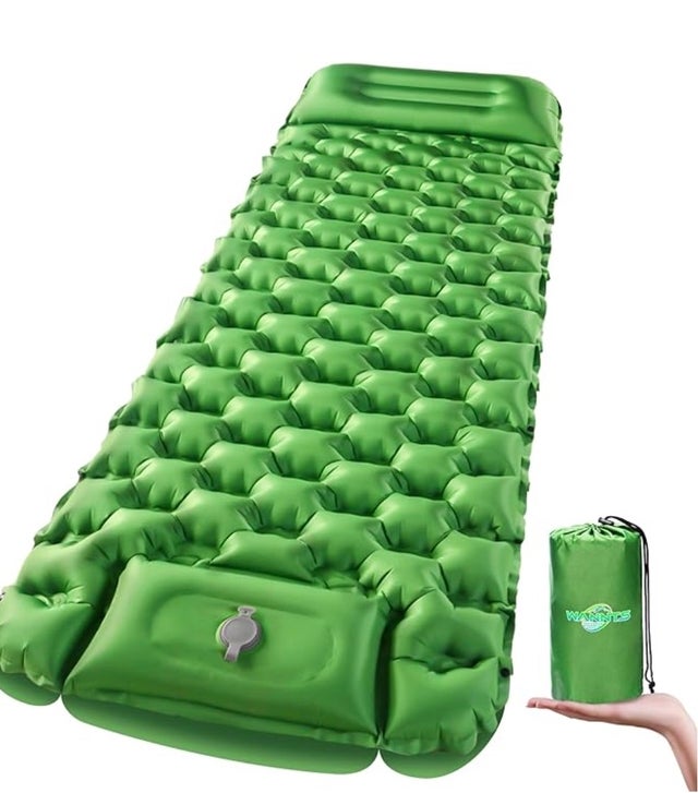 Wannts Ultralight Inflatable Sleeping Pad for Camping with Built-in Pump