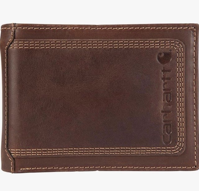 Carhartt Men's Rugged Leather Triple Stitch Wallet