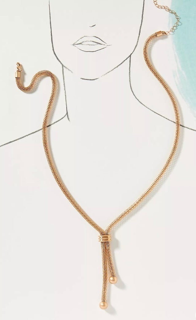 Snake Chain Slider Necklace