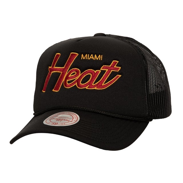 Mitchell & Ness Script Trucker Miami Heat