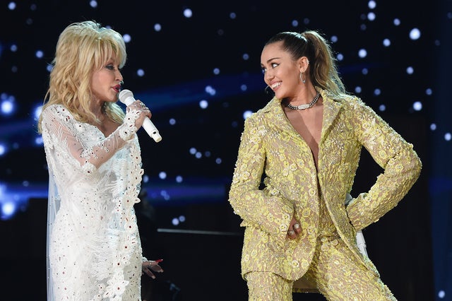 Dolly Parton and Miley Cyrus