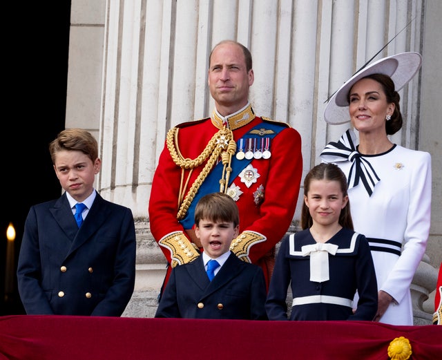 Prince William, Kate Middleton, Prince George, Princess Charlotte and Prince Louis 