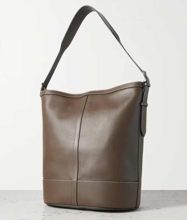 Hunting Season Textured-Leather Tote