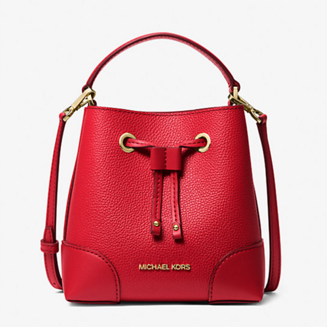 Mercer Small Pebbled Leather Bucket Bag