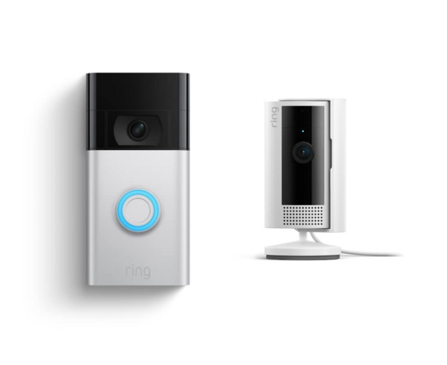 Ring Video Doorbell with All-new Ring Indoor Cam