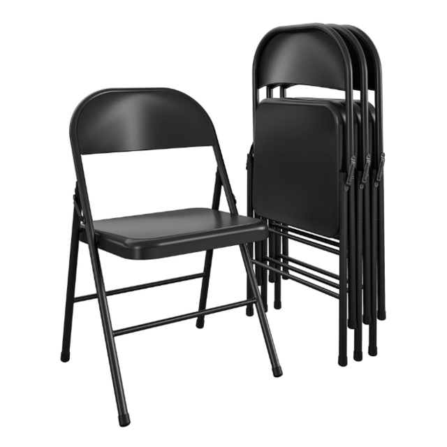 Mainstays Steel Folding Chair (4 Pack)