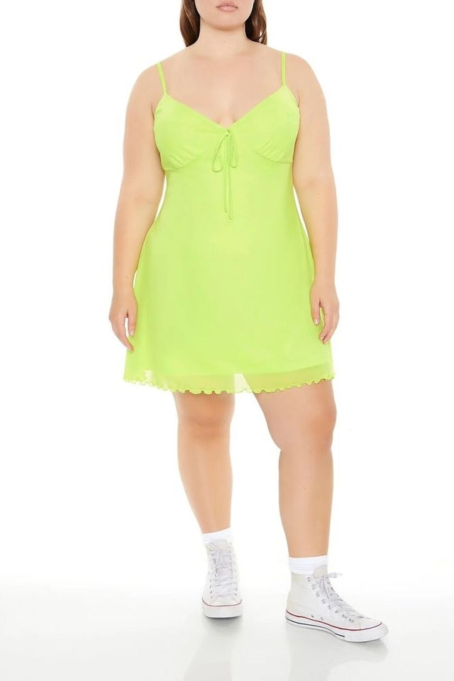 Forever21 Plus Size Mesh Cami Mini Dress