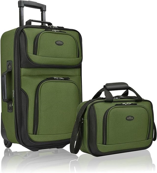 U.S. Traveler Rio Lightweight Carry-On Suitcase Set