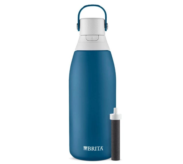 Brita Stainless Steel Premium Filtering Water Bottle, 32 Ounce