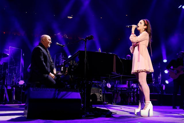 Alexa Ray Joel performs alongside dad Billy Joel at Madison Square Garden on April 26, 2024.