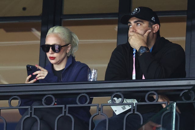 Lady Gaga and Michael Polansky at the 2024 Olympics