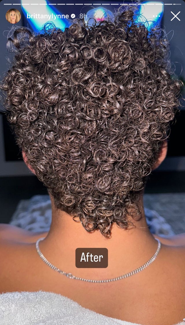 Patrick Mahomes Hair Before and After on IG