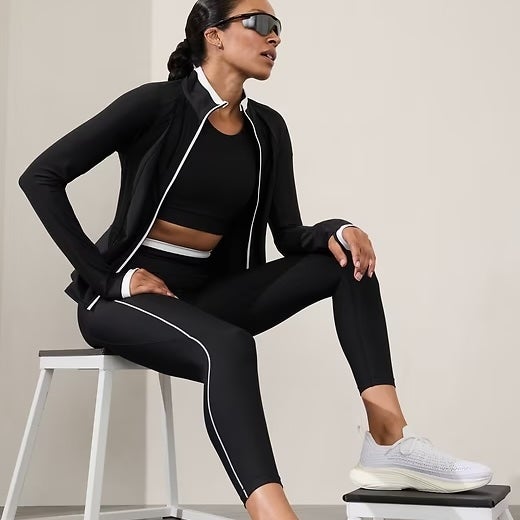 Interval Stash High Rise Tipped 7/8 Legging