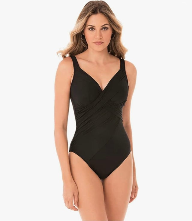 Miraclesuit Revele Crossover-Front One-Piece Swimsuit