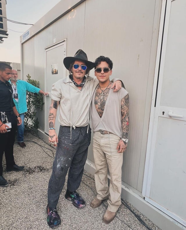 Johnny Depp and Christian Nodal