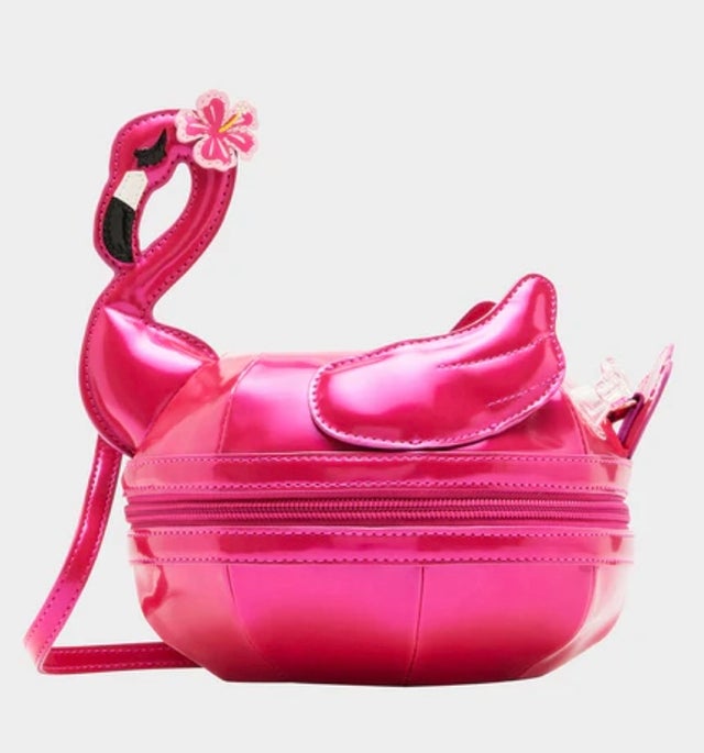 Betsey Johnson Kitsch Hot As Flock Flamingo Pink
