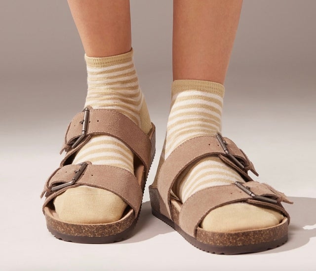 Calzedonia Striped Linen Short Socks