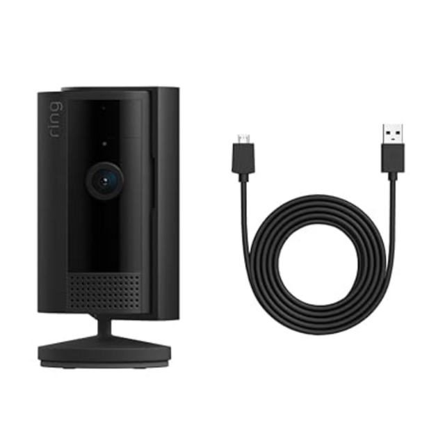 Ring Indoor Cam (2nd Gen) with 10 ft. USB-A to Micro USB Power Cable