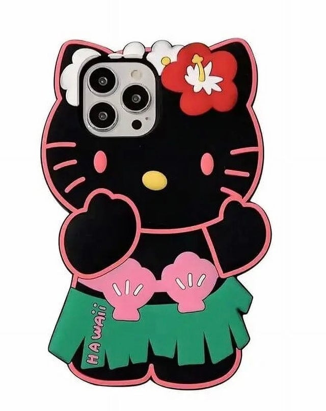 Hello Kitty Hawaiian Series Mobile Phone Shell, Anime Sanrio 3D