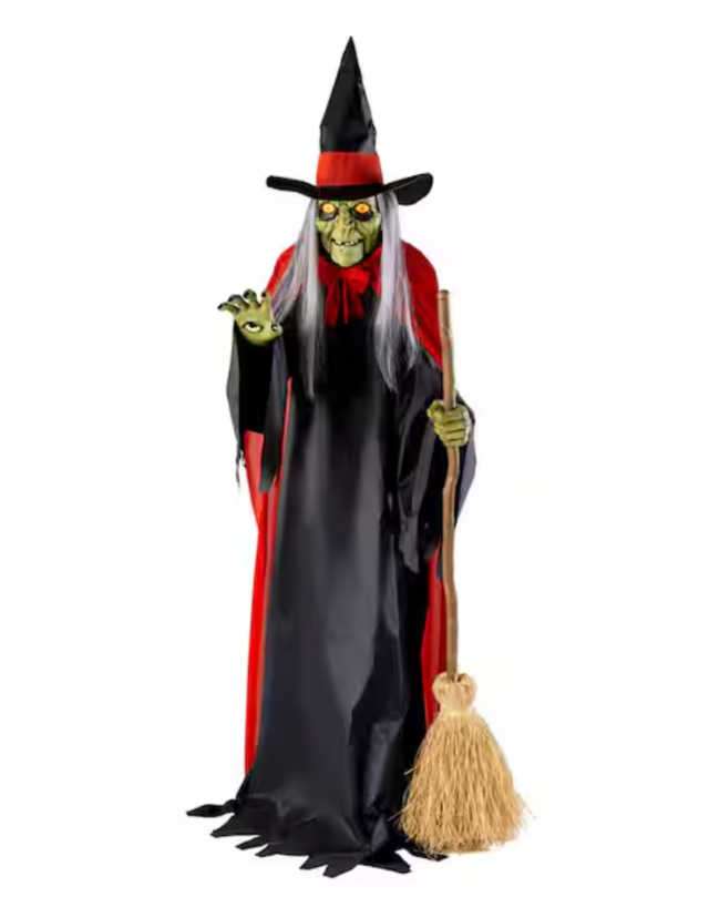 7-Foot Animated LED Spellcasting Witch