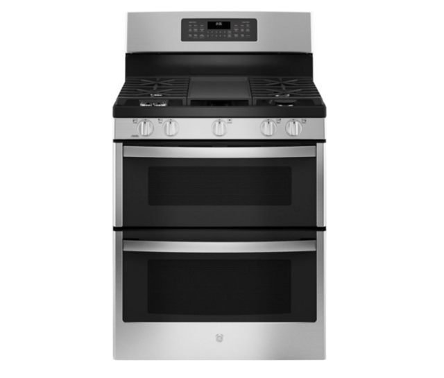 GE 6.8 Cu. Ft. Freestanding Double-Oven Gas Convection Range