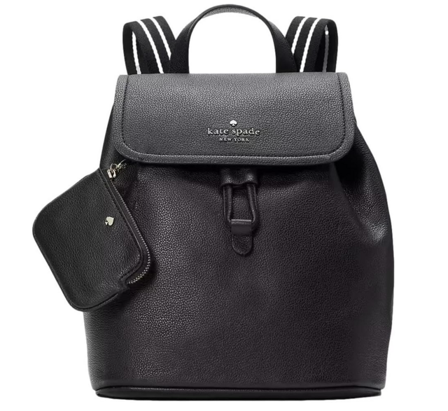 Kate Spade New York Women's Rosie Pebbled Leather Medium Flap Backpack