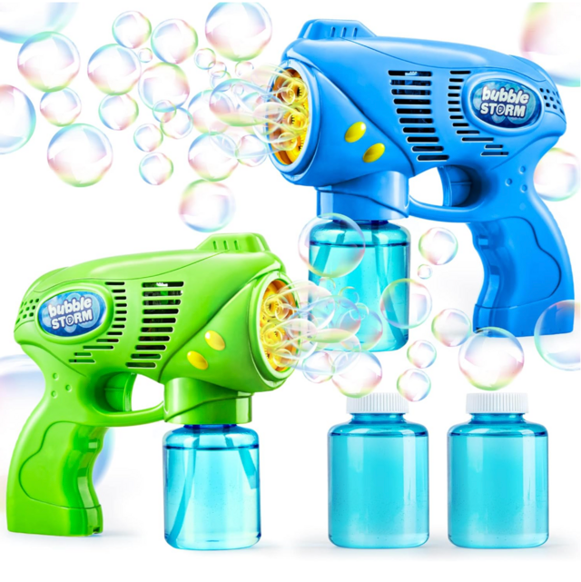 Joyin Kids Bubble Gun With Bubble Refill Solution (Set of 2)