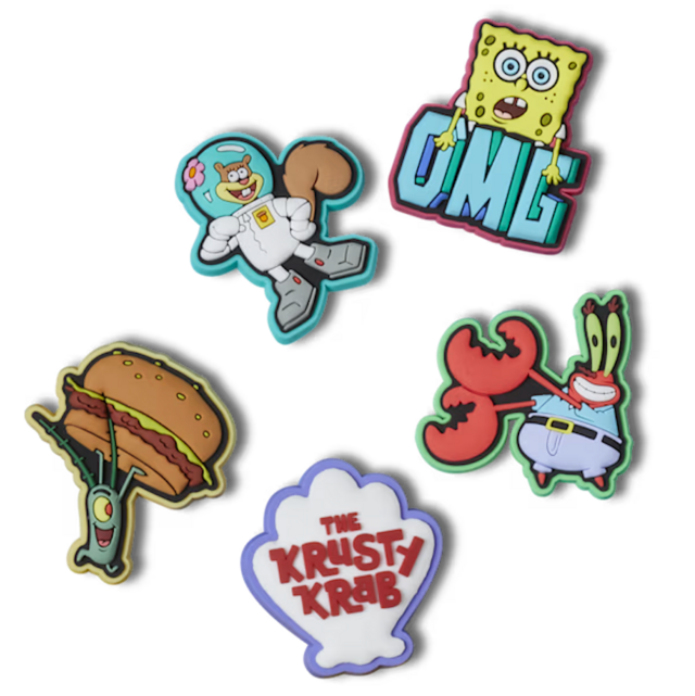 Crocs SpongeBob Jibbitz Charms (5-Pack)