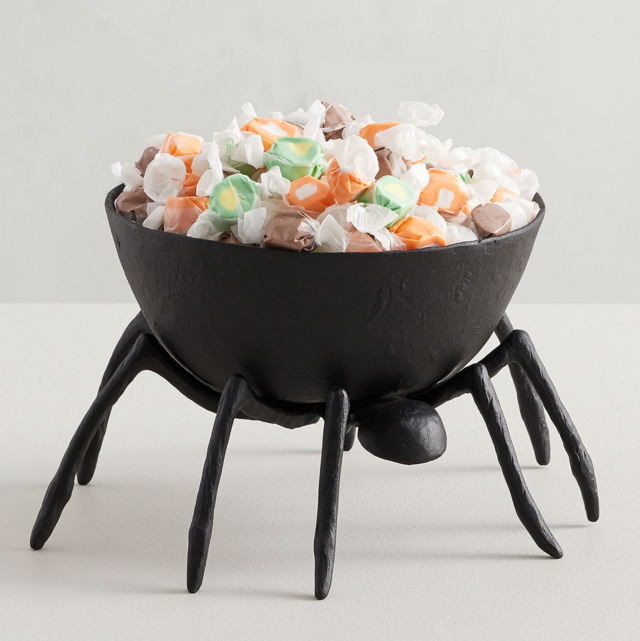 Pottery Barn Trick or Treat Spider Metal Candy Bowl