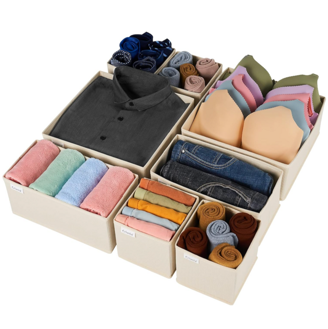 Criusia Drawer and Clothes Organizer (8 Pack)