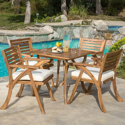 Christopher Knight Home Hermosa Acacia Wood Dining Set