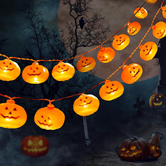 RioGree Halloween LED Pumpkin String Lights