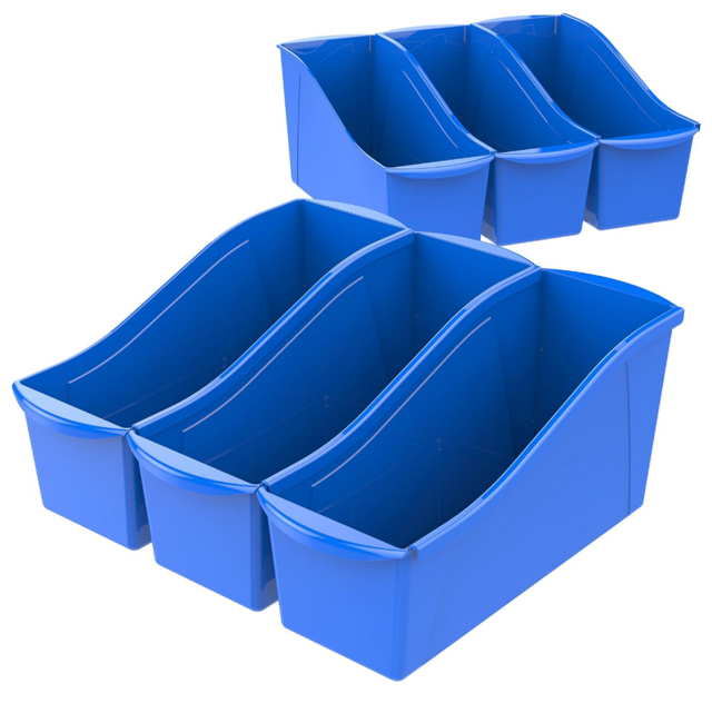 Storex Large Book Bin (6-Pack)