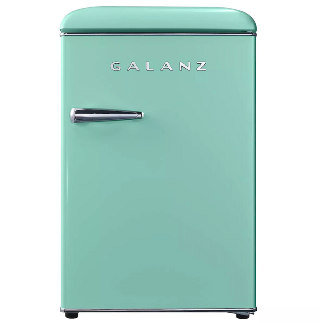 Galanz Retro Compact Refrigerator With Freezer