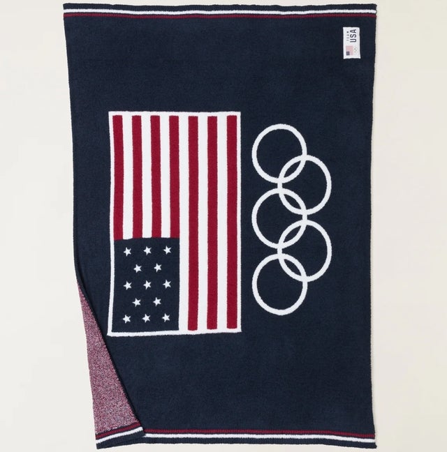 Cozychic Team USA Flag Olympic Ring Throw