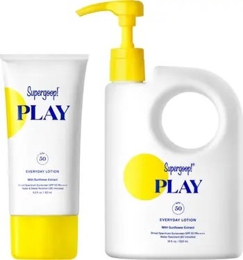 Supergoop Play Everyday Lotion SPF 50 Home & Away Sunscreen Set