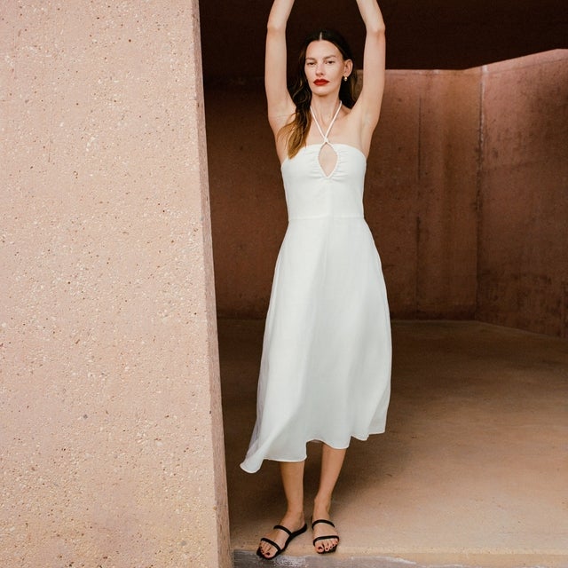 Everlane The Linen Halter-Neck Dress