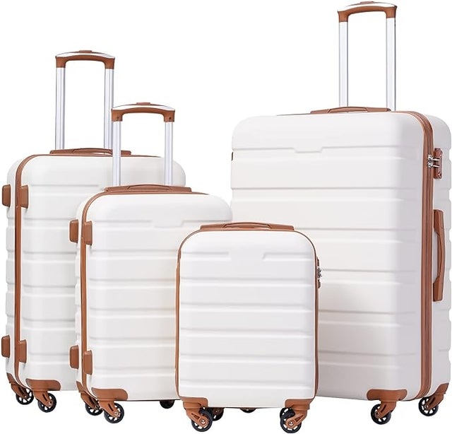 Coolife Luggage 4-Piece Suitcase Set