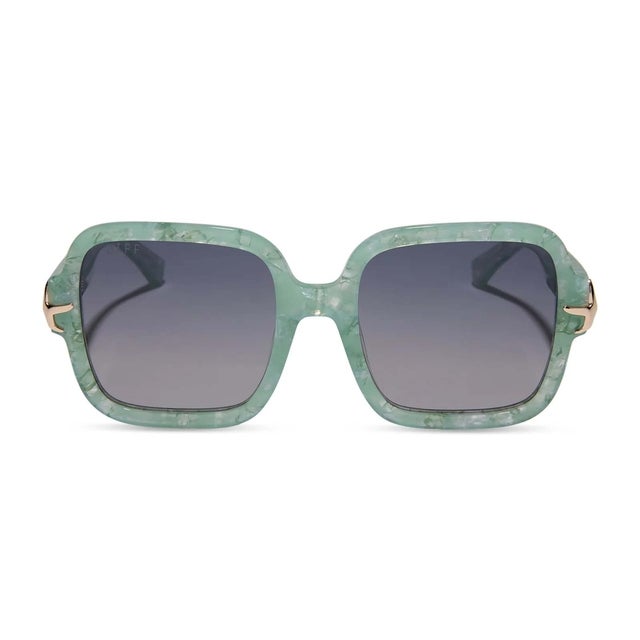 Ariel Green Pearl Lavender Gradient Polarized Sunglasses