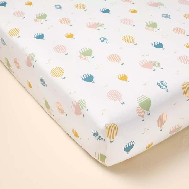 Cotton Percale Fitted Crib Sheet