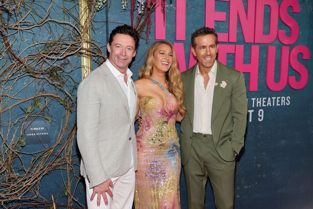 Hugh Jackman, Blake Lively and Ryan Reynolds