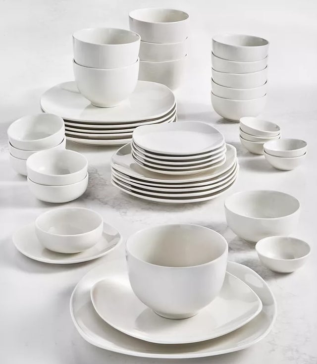 Inspiration by Denmark Soft Square 42-Piece Dinnerware Set