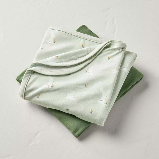 Printed Baby Swaddle Blankets (2 Pack)