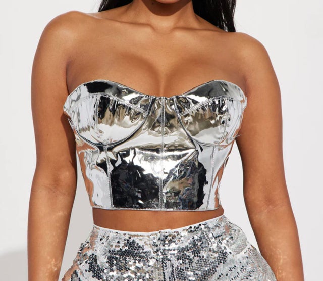 Reflective Nights Corset Top