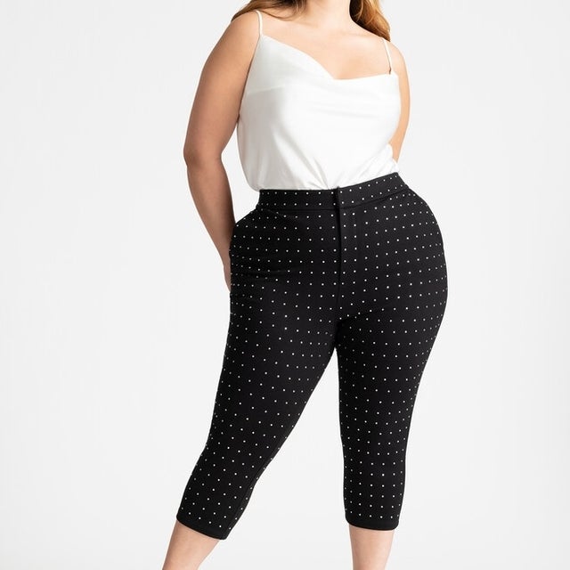 Eloquii Rhinestone Capri Pant