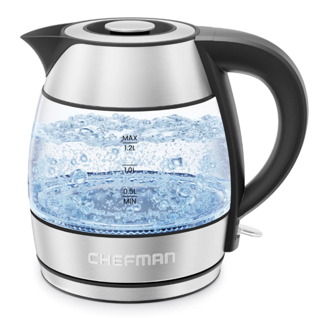 Chefman Rapid Boil 1.2L Electric Tea Kettle