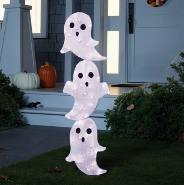 Hyde & EEK! Boutique 36.5" LED Stacked Ghost Halloween Novelty Silhouette Light