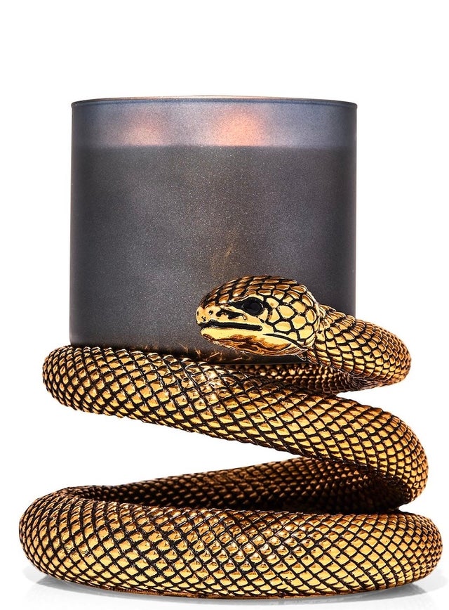 Coiled Snake 3-Wick Candle Holder