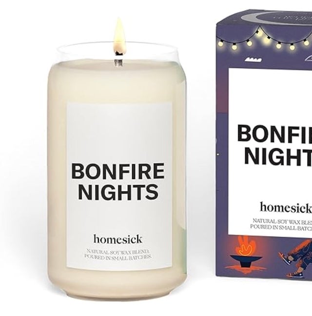 Homesick Premium Scented Candle, Bonfire Nights